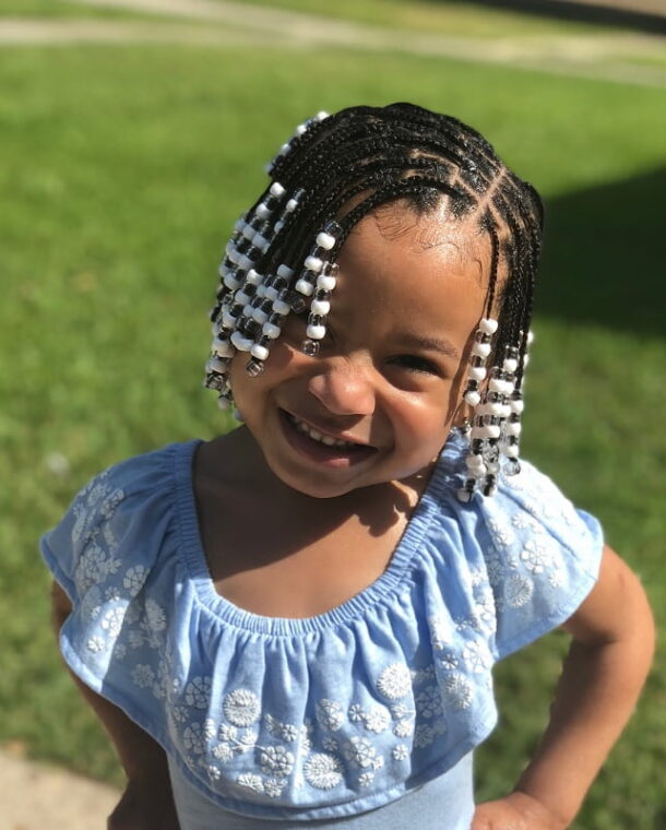 22 hottest chic box braids for kids 2023 | box braids for 6 year old