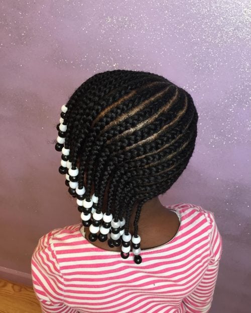 22 hottest chic box braids for kids 2023 | kid friendly box braids with beads