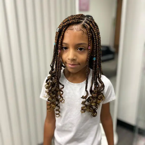 22 hottest chic box braids for kids 2023 | box braids for 9 year olds
